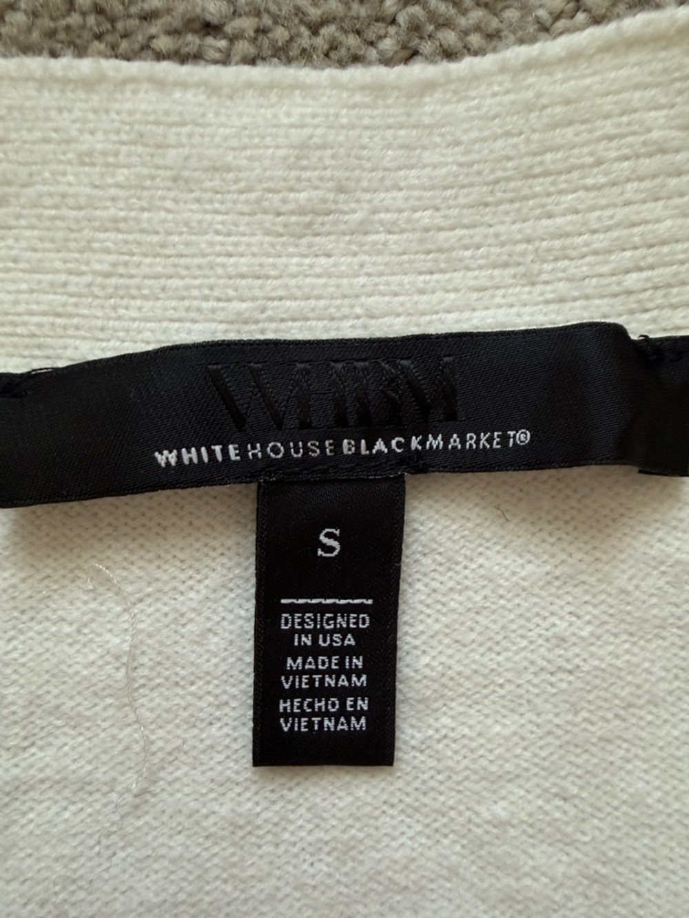 White House Black Market white cardigan sz S - Picture 2 of 5